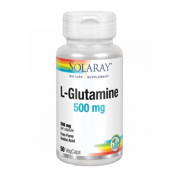 Solaray L-Glutamine 500mg 50 Cápsulas