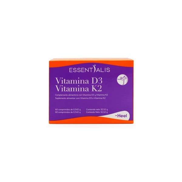 Heel Essentialis Vitamina D3 Vitamina K2 60 Comprimidos