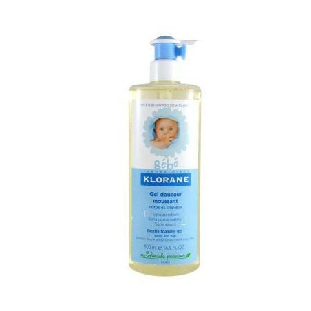 Klorane Bebe Gel Espuma Suave Cuerpo Cabello 200 Ml