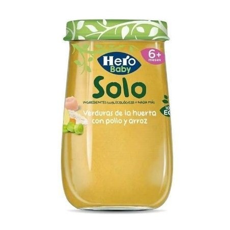 Hero Baby Verduras de la Huerta y Pollo Con Arroz 190g
