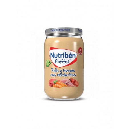 Nutribén Potitos Pollo y Ternera con Verduritas 235gr