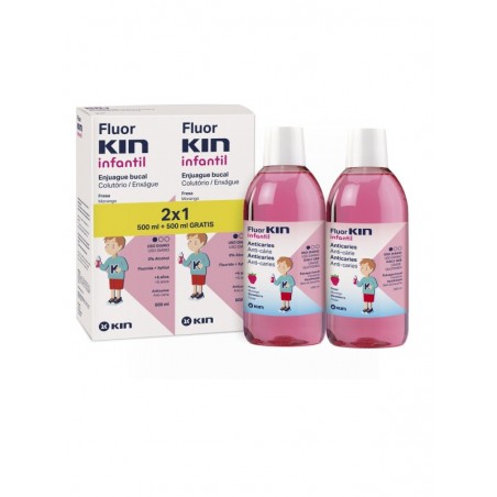 Fluorkin Infantil Enjuague Bucal 2 x 500ml