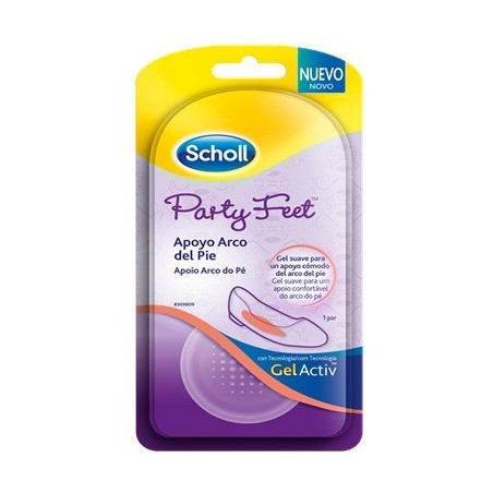 Scholl Gelactiv Party Feel Apoyo Arco del Pie 1 Par