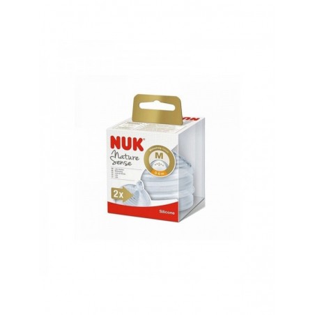 Nuk Nature Sense Tetina Silicona Anticólico T-M 6-18M 2uds