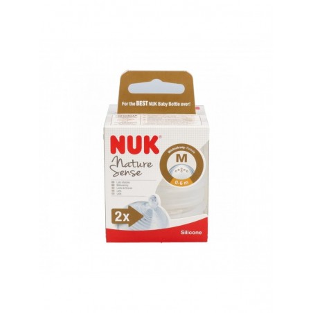 Nuk Nature Sense Tetina Silicona Anticólico 2uds