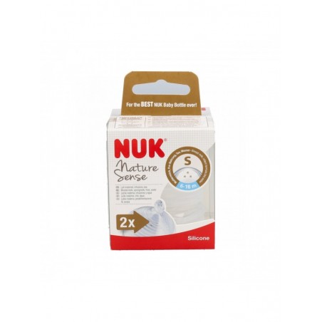 Nuk Nature Sense Tetina Silicona Anticólico T-S 2uds