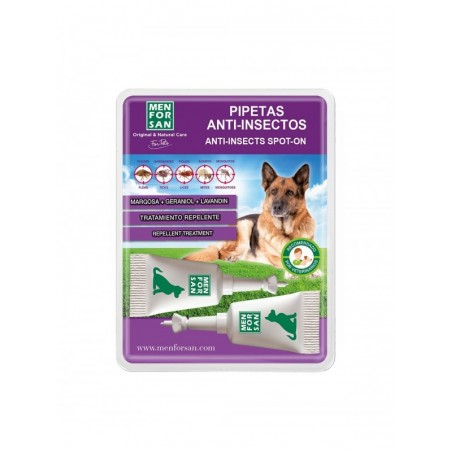 Menforsan Pipetas Anti Insectos Perros 2uds