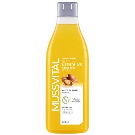 Mussvital Gel de Baño con Aceite de Argán 750 Ml