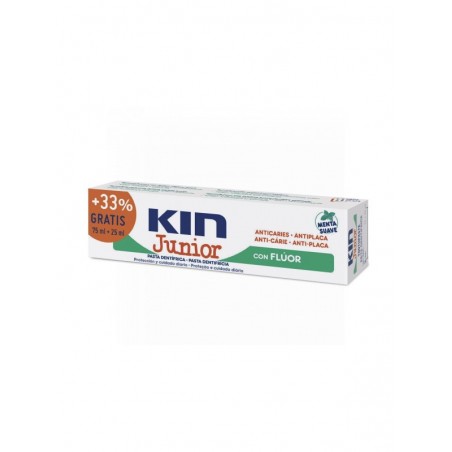 Kin Junior Pasta Dentífrica Menta Suave 75 + 25ml