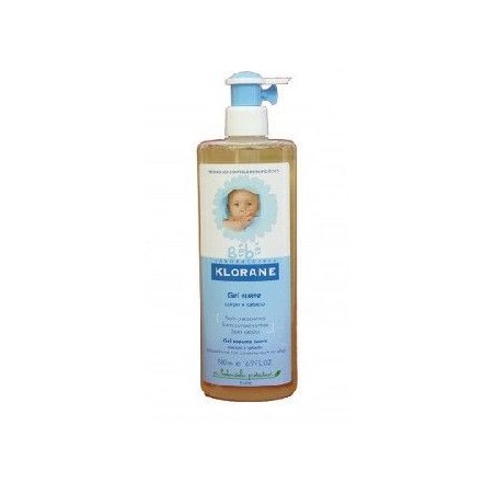 Klorane Bebé Gel Suave Cabello y Cuerpo 500ml