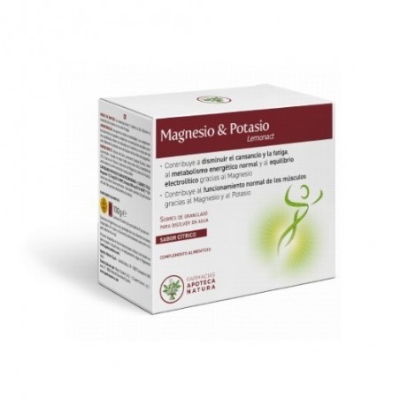 Apoteca Natura Magnesio y Potasio Lemonact 20 Sobres