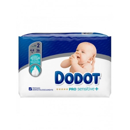 Dodot Pro Sensitive Pañal Infantil 4-8kg Talla 2 36uds
