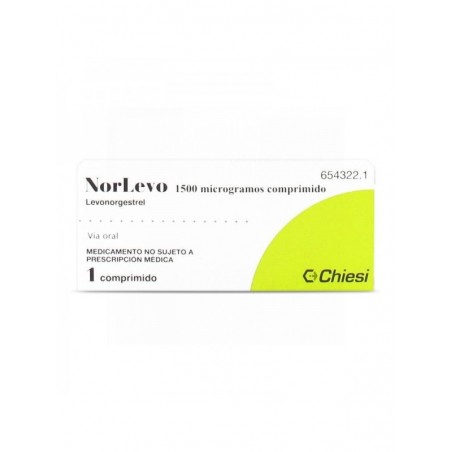 NORLEVO 1,5 mg COMPRIMIDO , 1 comprimido