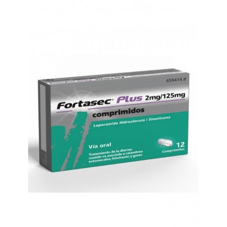Fortasec Plus 2mg/125mg 12 Comprimidos