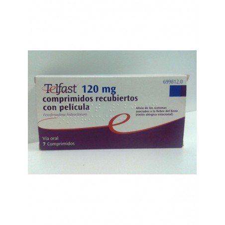 Telfast 120 Mg Comprimidos Recubiertos con Pelicula, 7 Comprimidos