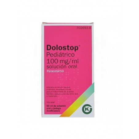 DOLOSTOP PEDIÁTRICO 100 MG/ML SOLUCION ORAL , 60 ml