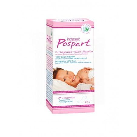 Indasec Pospart Protegeslips Algodón 24 uds