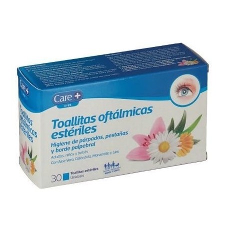Care+ Toallitas Oftalmicas Esteriles 30 uni