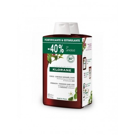 Klorane Champú a la Quinina Duplo 2 x 400ml