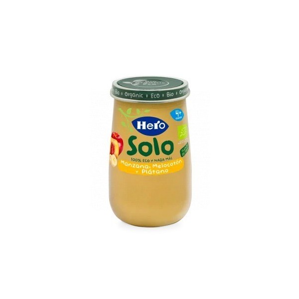 Hero Baby Tarrito Eco Manzana, Melocotón y Plátano 190gr
