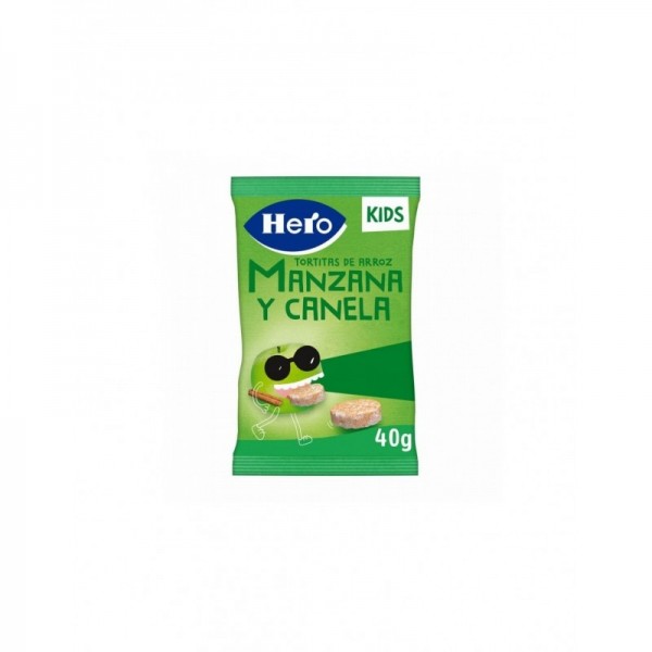 Hero Kids Tortitas Arroz Manzana y Canela 40g