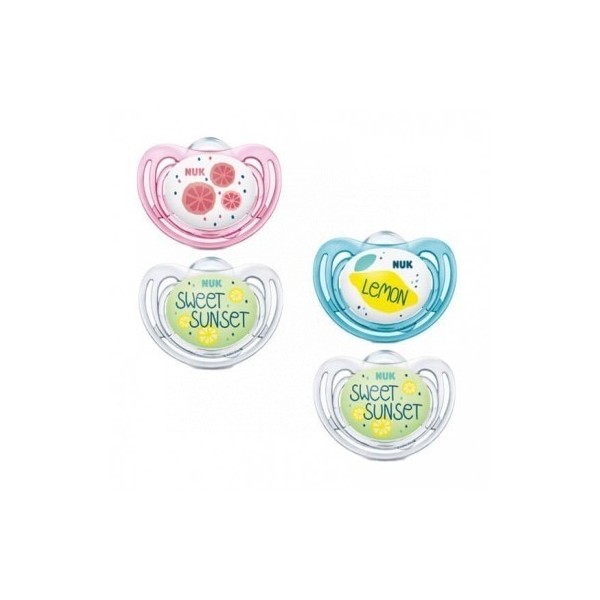Nuk Chupete Silicona Fruits Day And Night 0-6M 2uds