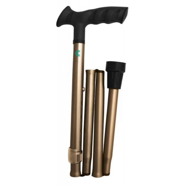 Acofar Bastón Muletilla Plegable Extensible Aluminio Cobre