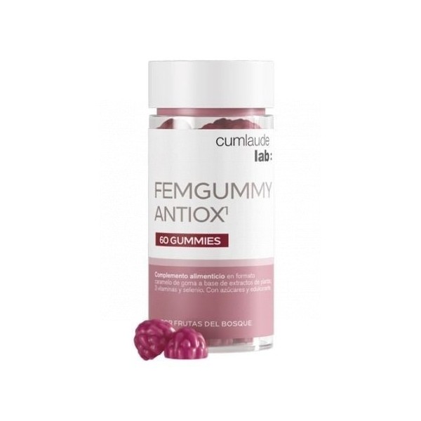 Cumlaude Lab Femgummy Antiox Gummies Frutos Rojos 60Uds
