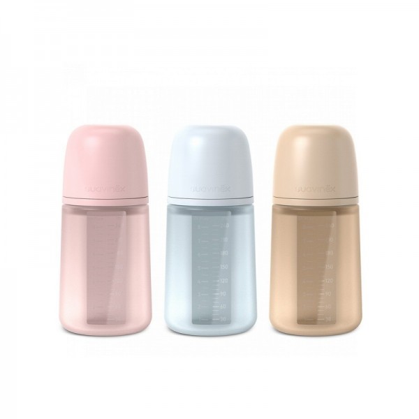 Suavinex Biberon Silicona Soft Colour + 3 Meses 1 Unidad 240 ml